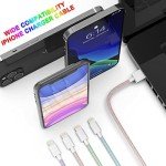 6Pack [MFi Certified] for iPhone Charger 3/3/6/6/6/9 FT Long Lightning Cable Fast USB Charging High Speed Data Cord Compatible iPhone 14 13 12 11 Pro Max XR XS X 8 7 6 Plus SE - Pastel Cute Colors