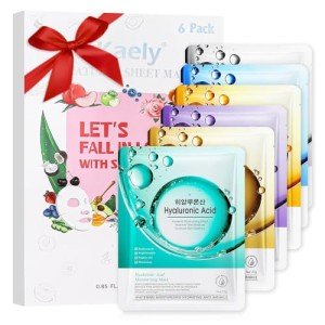 6 Pack Variety Face Masks Set for All Skin Types