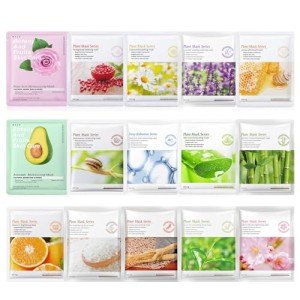 15 Pack Hydrating Collagen Facial Sheet Masks