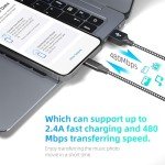 iPhone Charger Cord 3 Pack 10 FT Apple MFi Certified Lightning Cable Nylon Braided iPhone Charger Fast Charging Cable Compatible with iPhone 14 13 12 11 Pro Max XR XS X 8 7 6 Plus SE iPad and More