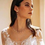 Trendy Pearl Jewelry Set with Necklace and Earrings