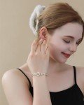 Initial Letter Bracelet for Women, Gold Plated
