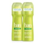 Ban Roll-On Antiperspirant Deodorant, 2-Pack