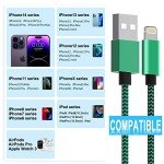 Apple MFi Certified iPhone Charger 6Pack - 3/3/6/6/10/10 FT Lightning Cable Nylon Braided USB to Fast Charging Sync Cord Compatible iPhone 14/13/12/11 Pro Max/XS/XR/X/8/7/6 /iPad