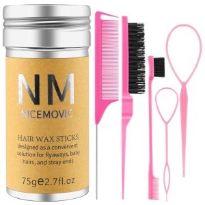 Hair Wax Stick Set for Flyaways - Pink