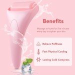 Pink Ice Roller for Face and Skin Care