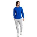 Russell Athletic Mens Cotton Performance Long Sleeve T-Shirt, Royal, XXL