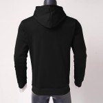 Pullover Hoodies for Men Solid Long Sleeve Drawstring Hooded Sweatshirt Trendy 2024 Fall Winter Hoodies with Pockets Men Hoodies,Black,L