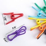 18 Pack of PVC-Coated Food Chip Clips