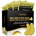 24K Gold Under Eye Patches - 15 Pairs