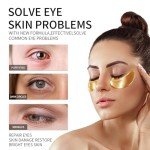 30 Pairs Gold Eye Masks for Puffiness & Circles
