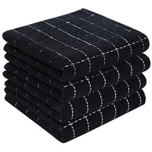 4-Pack Soft Cotton Checkered Kitchen Towels