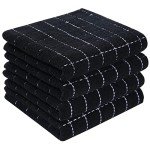 4-Pack Soft Cotton Checkered Kitchen Towels