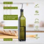 17oz Glass Olive Oil Bottle with Funnel