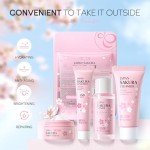 Sakura Travel Skincare Set for Teens - 4 Pieces