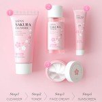 Sakura Travel Skincare Set for Teens - 4 Pieces