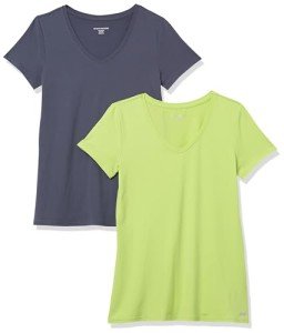 Pack of 2 Women's Short-Sleeve V-Neck Tees