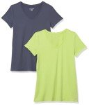 Pack of 2 Women's Short-Sleeve V-Neck Tees