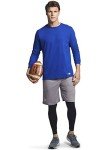 Russell Athletic Mens Cotton Performance Long Sleeve T-Shirt, Royal, XXL