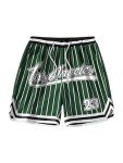 SHENHE Men's Summer Graphic Shorts Drawstring Waist Sports Track Shorts Green X-Small