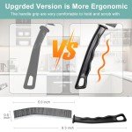 3-Pack Hard-Bristled Crevice Cleaning Brushes