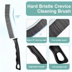 3-Pack Hard-Bristled Crevice Cleaning Brushes