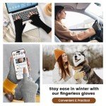 Warm Half Finger Gloves for Women - Winter Mittens