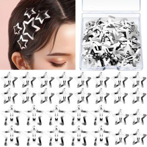 YGDZ 20-Piece Star & Silver Hair Clip Set