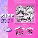 YGDZ 20-Piece Star & Silver Hair Clip Set