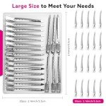 30 Pack Metal Duckbill Hair Clips for Styling