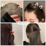 10 Mini Matte Hair Claw Clips for Women