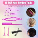 2100 Colorful Hair Ties with Organizer Box