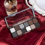 12 Shades Smokey Eyeshadow Palette - Black, Grey, Silver
