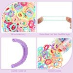 150 Soft Seamless Hair Bands for Girls