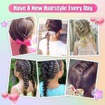 2100 Colorful Hair Ties with Organizer Box