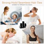 100 Hair Ties for All Hair Types - Black