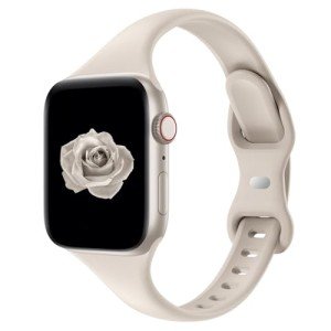 Slim Silicone Apple Watch Band - Starlight Style