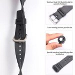 Black Resin Strap for Casio Watches