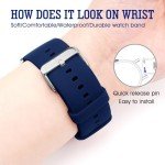 Silicone Quick Release Watch Band - Dark Blue