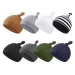 8 Pack Baby Beanie Hats for Newborns