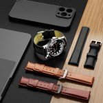 Quick Release Leather Watch Band - 20mm