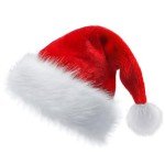 Kids' Velvet Santa Hat for Christmas Parties