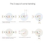 WENICE LED Light Strip 14.8ft for TV 32-65inch, USB LED Light with APP and Remote