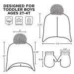 Paw Patrol Toddler Beanie Hat and Mittens Set