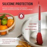 Set of 4 Heat-Resistant Kitchen Tongs