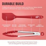 Set of 4 Heat-Resistant Kitchen Tongs