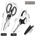 3-Pack Heavy Duty Kitchen Scissors Set