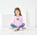 Yoxindax Toddler Girls Floral Ruffle Outfit Set