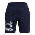 Boys Under Armour Tech Logo Shorts - Midnight Navy