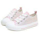 Toddler Girls Sparkle Sneakers - Lightweight & Non-Slip